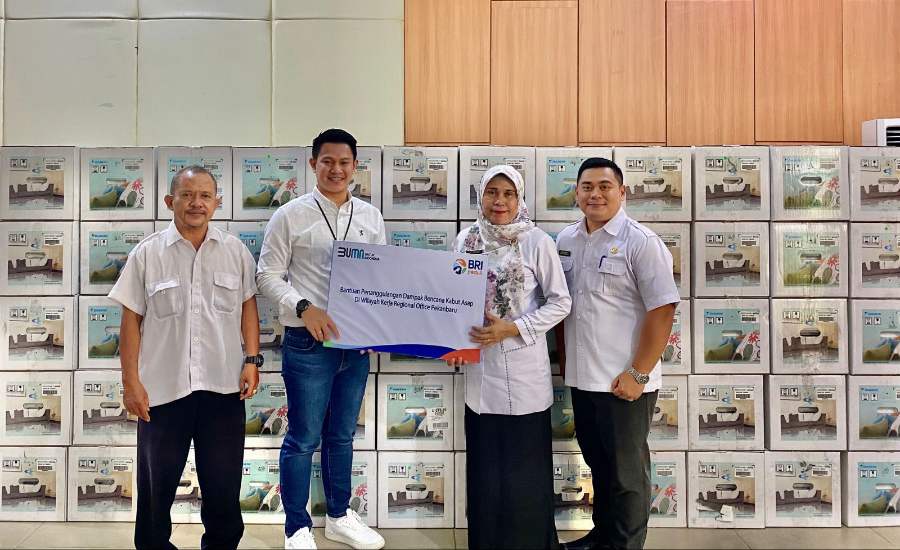 BRI Peduli TJSL, Sumbang 125 Unit Air Purifier Untuk Sekolah Terdampak Kabut Asap