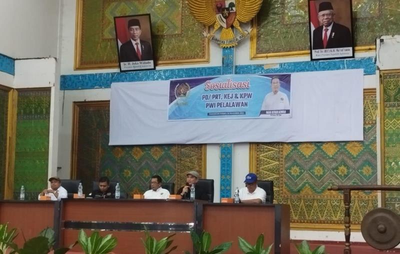 Sosialisasi PD, PRT, KEJ, dan KPW di Pelalawan, Mati Kartu Lebih Satu Tahun Gugur Keanggotaannya.