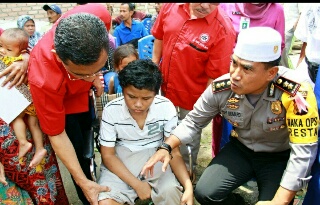 Rasa Haru Maddali Disambangi Tim Jum'at Barokah Polresta Pekanbaru