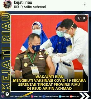 Jangan Takut Jarum Suntik! Kejati Riau Sebut Vaksin Dapat Tingkatkan Imun, Aman dan Halal 