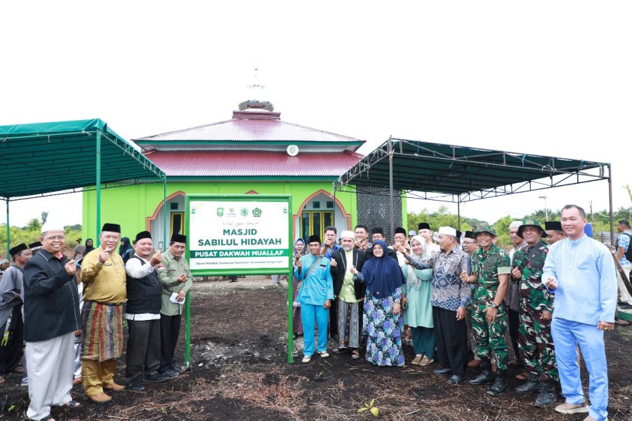 Bupati Siak Resmikan Masjid Sabilul Hidayah di Dusun Mungkal Sungai Apit