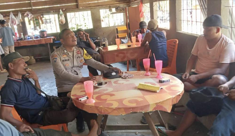 Wujudkan Pilkada Damai, Polsek Kunto Darussalam Sampaikan Pesan Kamtibmas