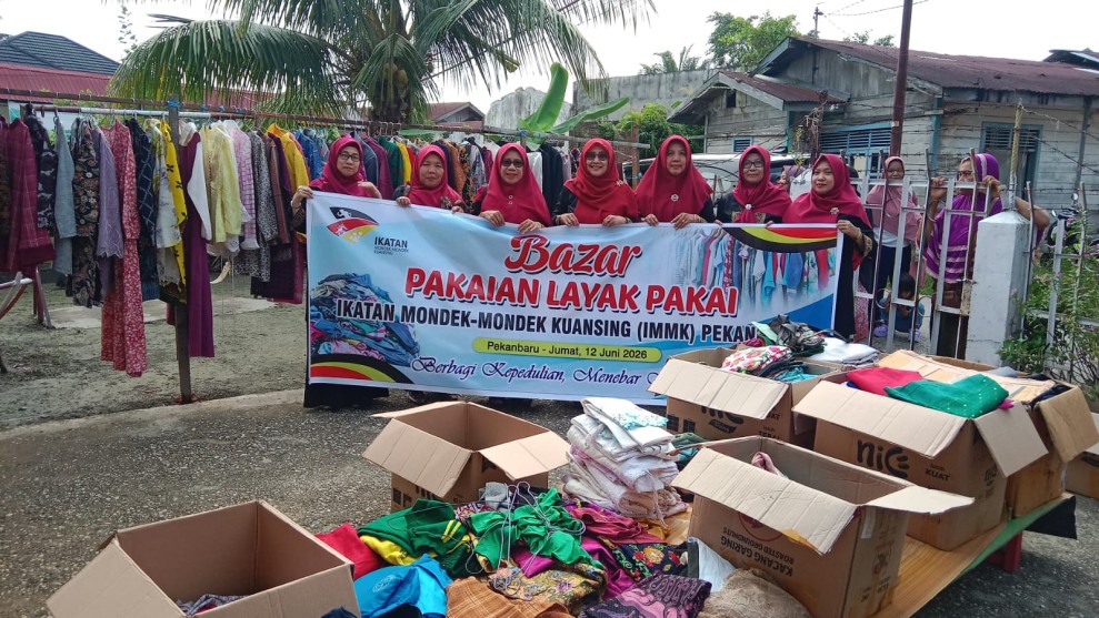 IMMK Pekanbaru Gelar Bazar Pakaian Layak Pakai, Wujud Berbagi sebagai Ibadah