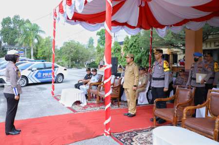 Jadi Pembina Apel Gelar Pasukan Ops Ketupat Lancang Kuning 2023, Ini Pesan Wabup Husni