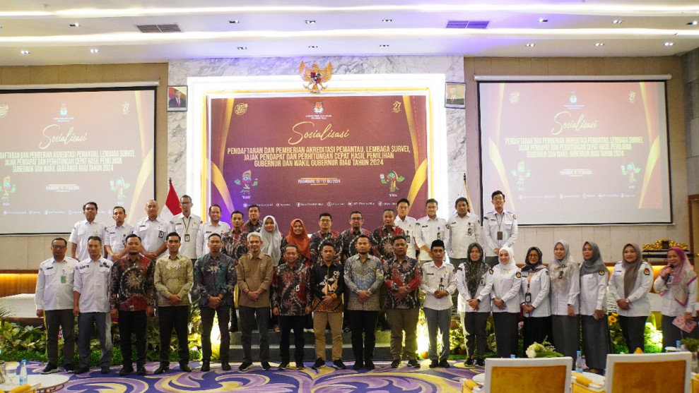 KPU Riau Siap Terima Pendaftaran Pemantau, Lembaga Survei, Jajak Pendapat dan Perhitungan Cepat