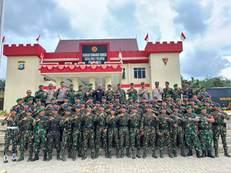 Perkokoh Sinergitas TNI-Polri Di HUT Brimob Polri Jelang Pilkada