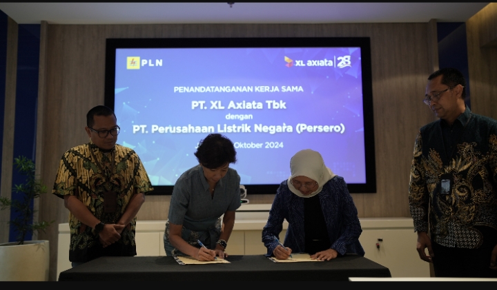 PLN dan XL Axiata Perkuat Kerja Sama Pasokan Listrik dan Energi Hijau