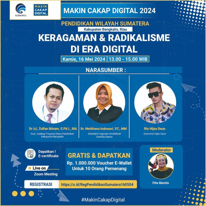 Kemenkominfo Ajak Pelajar Bengkalis Bermedia Sosial Sesuai Nilai Pancasila dan Bhinneka Tunggal Ika