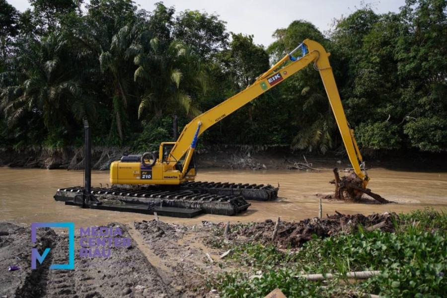Antisipasi Banjir, Tahun Ini Normalisasi Sungai Sail Pekanbaru Terus Berlanjut
