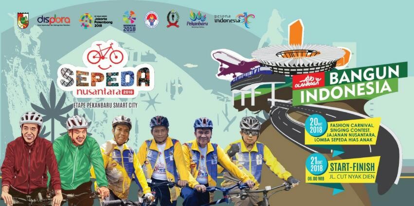 Besok, Sepeda Nusantara 2018 di Pekanbaru akan Diikuti Ribuan Pegowes