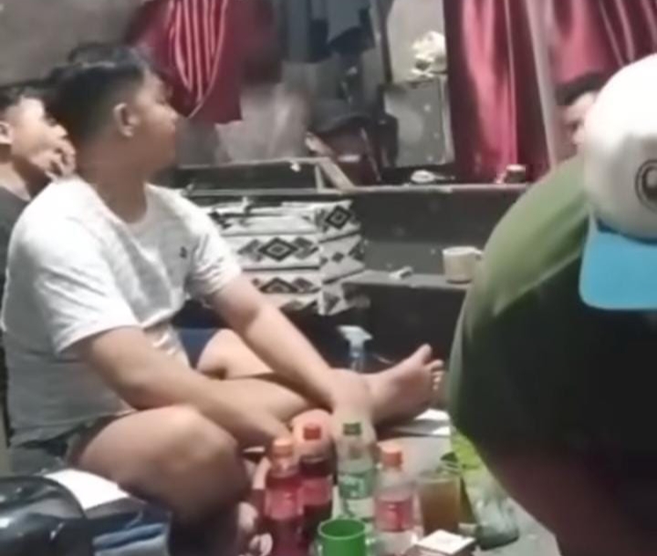 Viral di Medsos, Diduga Napi Rutan Pekanbaru Pesta Narkoba di Sel