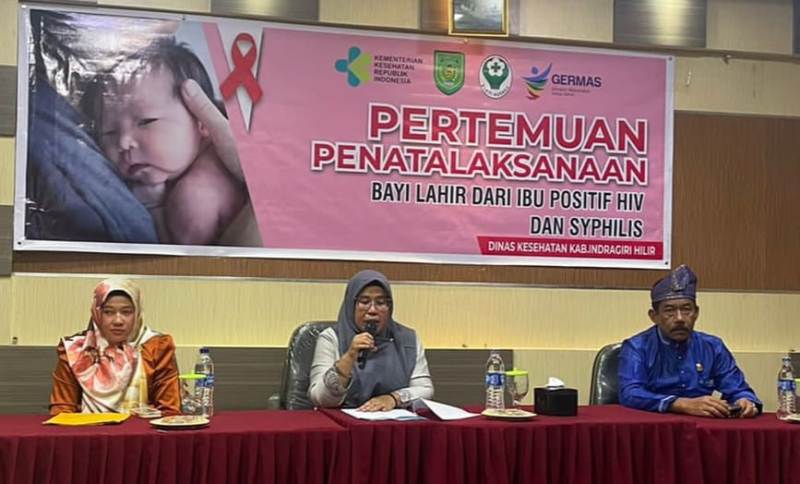 Dinkes Inhil Lakukan Pertemuan Tatalaksana Bayi Lahir dari Ibu Positif HIV dan Syphilis