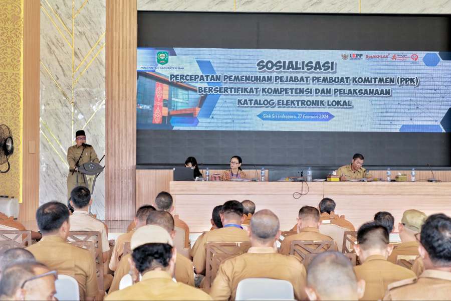 Sekda Siak Buka Sosialisasi Sertifikasi Kompetensi PPK
