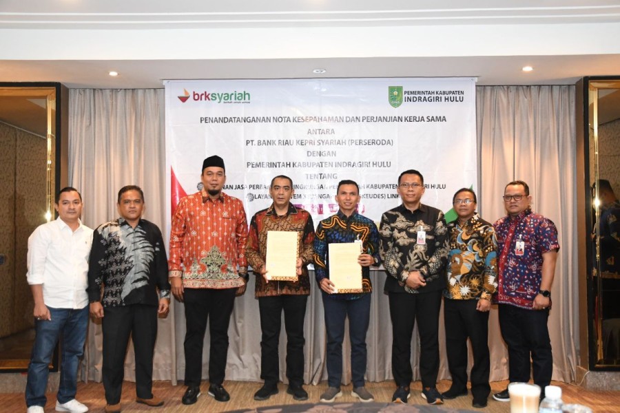 BRK Syariah dan Pemkab Inhu Jalin Sinergi, Perkuat Pengelolaan Keuangan Daerah Berbasis Digital