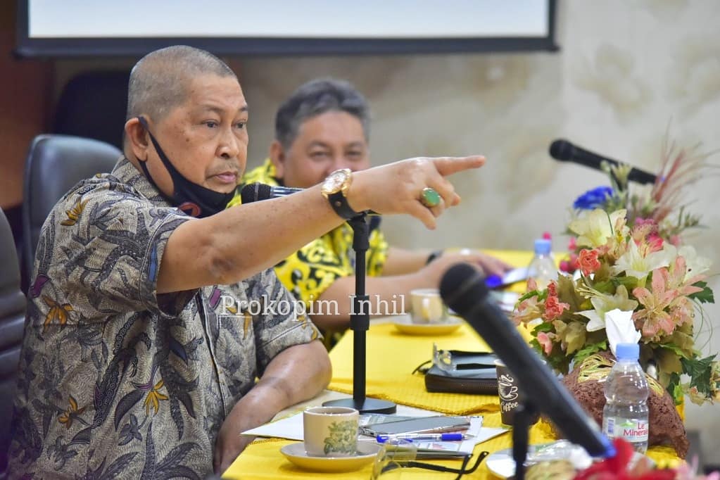 Wabup Inhil Pimpin Rapat Evaluasi Kegiatan Pembangunan 2020