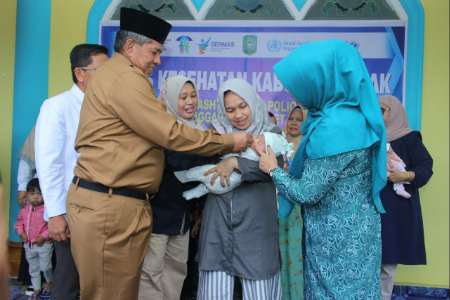Pemkab Siak Gelar Pencanangan Crash Program Imunisasi Polio Serentak
