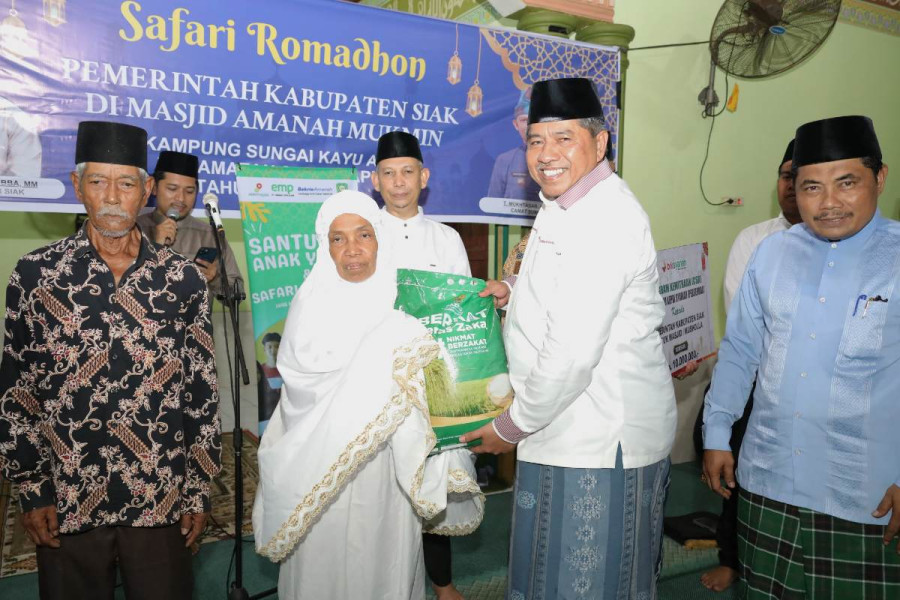 Bupati Siak Alfedri Safari Ramadhan ke Kecamatan Sungai Apit