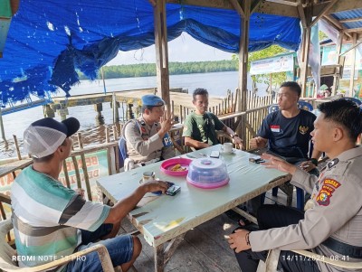Polsek Teluk Belengkong Imbau Warga Hargai Perbedaan Pilihan Pilkada 2024