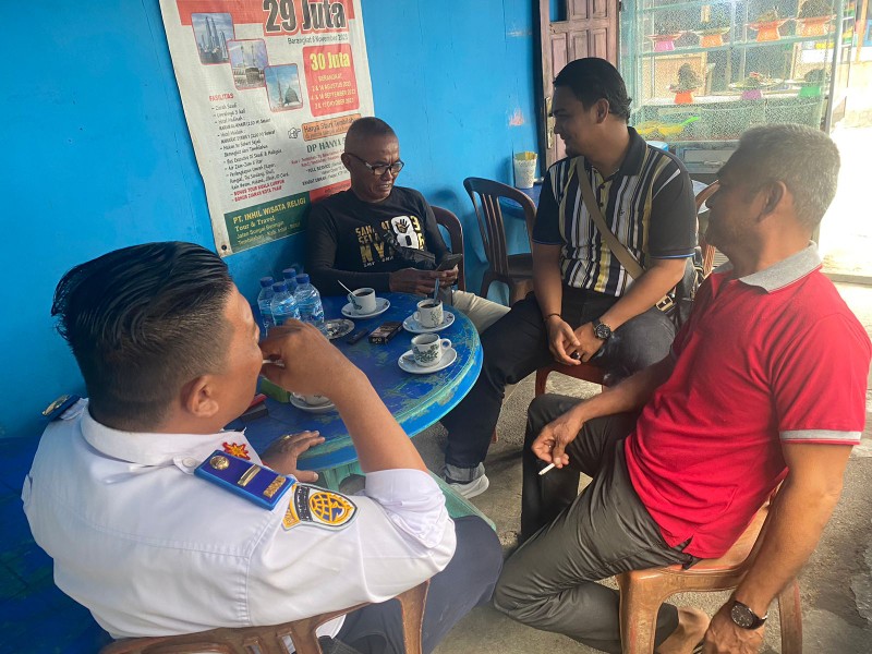 Pasca Pilkada, Polsek Kawasan Pelabuhan Sambangi Masyarakat Jaga Suasana Kondusif