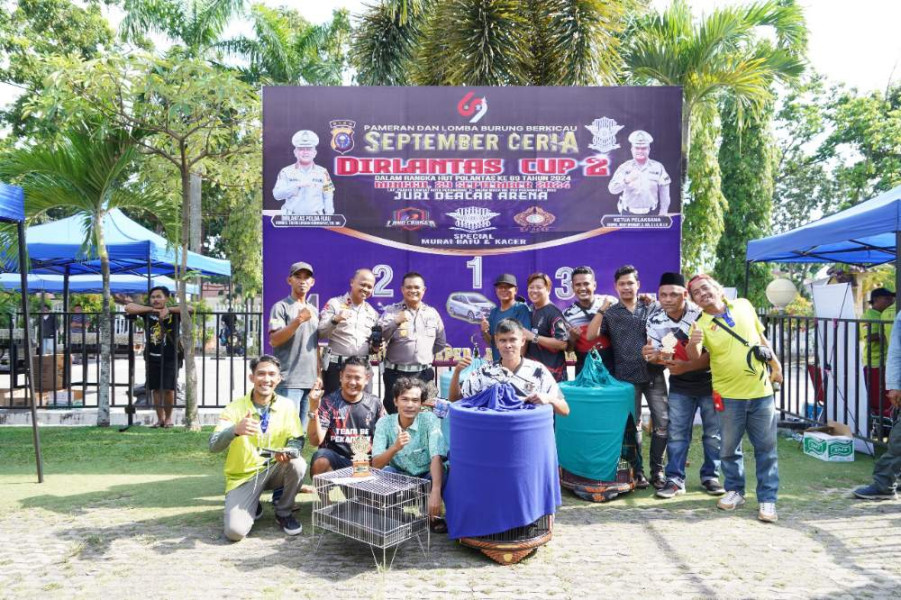 Lomba Burung Berkicau Dirlantas Cup II, Polisi Himbau Peserta dan Pengunjung Sukseskan Pilkada