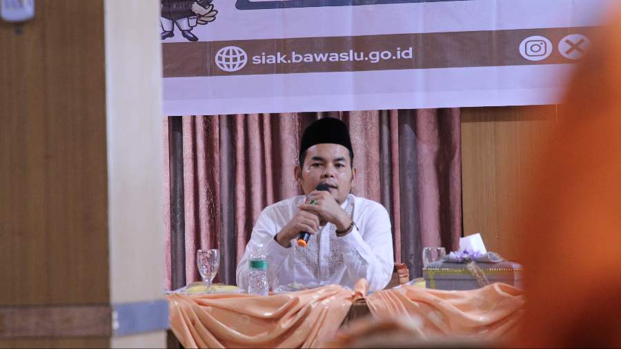 Jumlah Pengawas Tak Sebanding dengan Luas Wilayah, Bawaslu Siak: Dibutuhkan Partisapasi Masyarakat