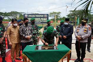 Bupati Siak Hadiri Peresmian Markas Kodim 0322/Siak