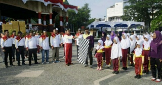 HUT RI ke-73, Bupati Inhil Pimpin Upacara Pencanangan Kegiatan Olahraga