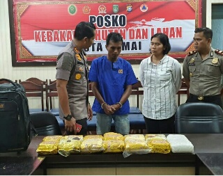 Polres Dumai Berhasil Ungkap 14 Kg Narkotika Bukan Tanaman Jenis Shabu 