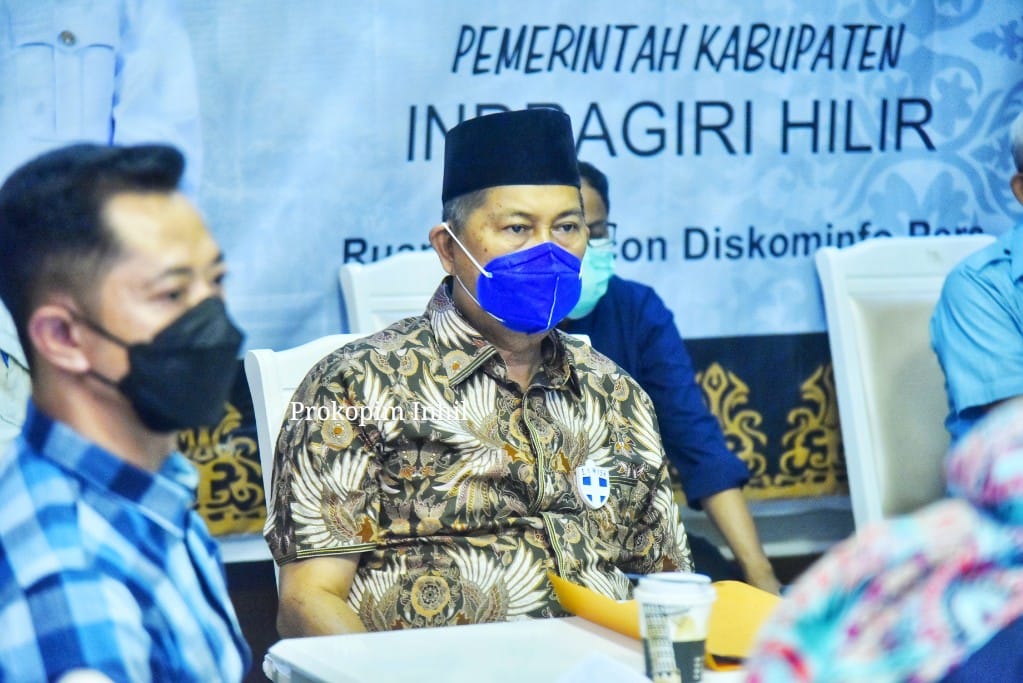 Wabup Inhil Ikuti Rakor Penanggulangan Covid-19 Bersama Kepala BNPB Pusat