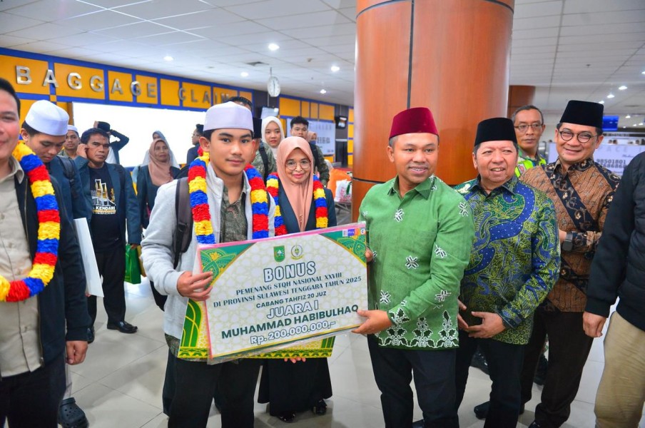 Kejutan dari Gubri Wahid, Sambut Kedatangan Juara STQH dengan Bonus Ratusan Juta