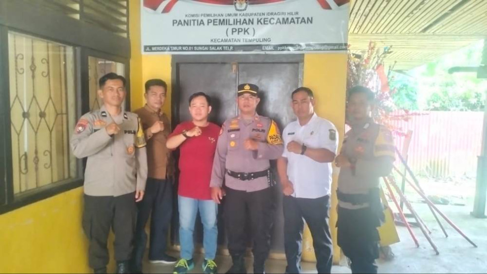 Polsek Tempuling Ajak Panitia Pemilihan Kecamatan Sukseskan Pilkada 2024