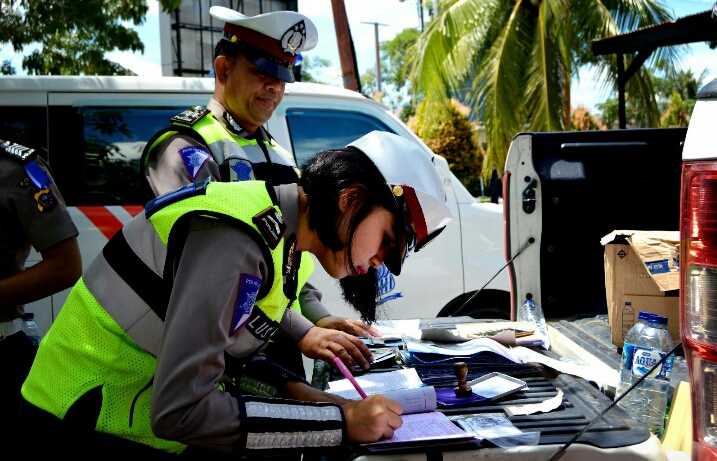 Puluhan Kendaraan Warga kena Tilang