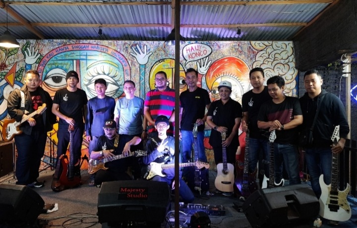 Puluhan Gitaris Ikuti Jamming Sesion Gitaris Inhil