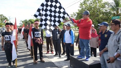  Napak Tilas Sempena Hari Pahlawan di Bengkalis Diikuti Ratusan Peserta