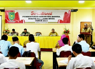 100 Pelajar di Inhil Ikuti Sosialisasi Pembentukan Karakter Bangsa