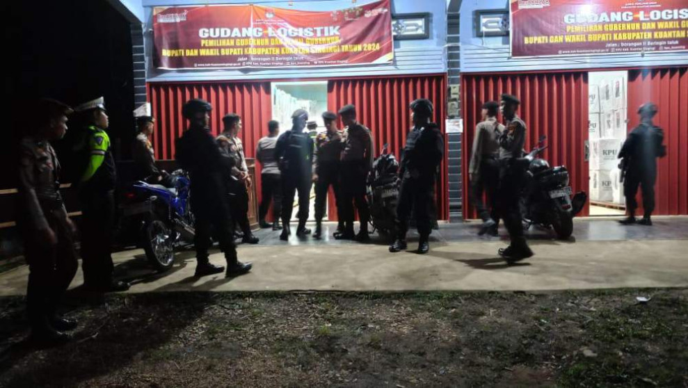 Operasi Mantap Praja Lancang Kuning 2024, Sat Samapta Polres Kuansing Gelar Patroli Blue Light KRYD