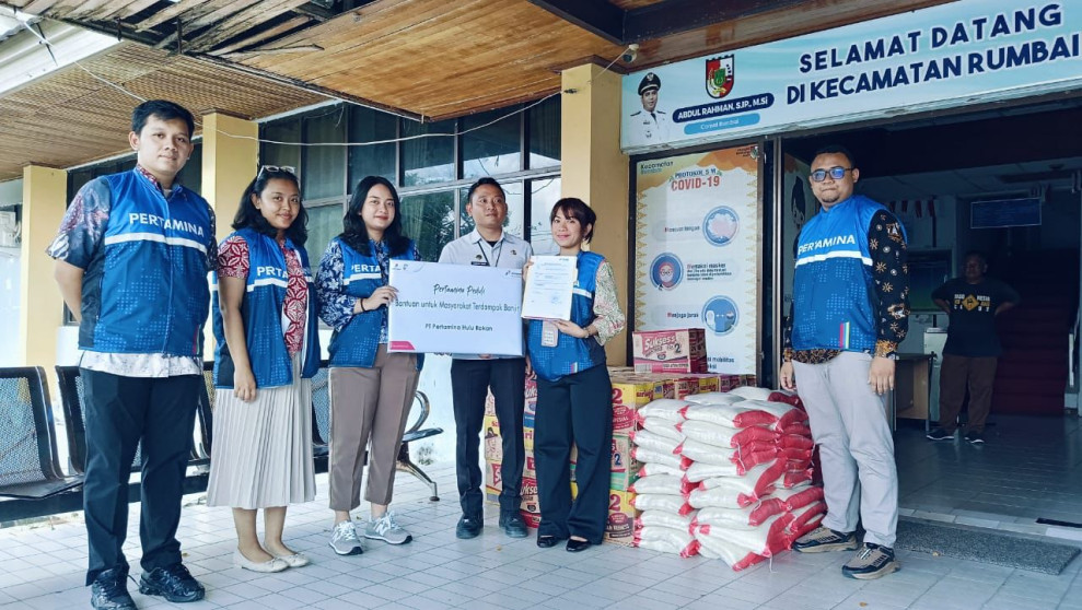 SKK Migas-KKKS Salurkan Bantuan Bencana Banjir di Provinsi Riau