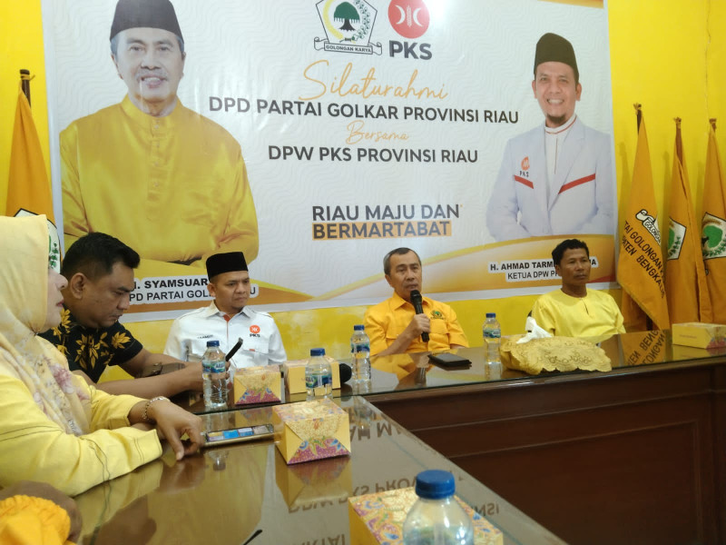 Perkuat Rencana Koalisi di Pilkada 2024, Golkar Riau dan PKS Bertemu
