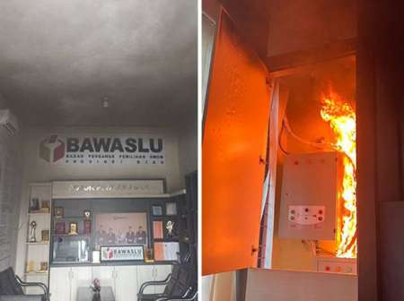 Trafo Korslet, Kantor Bawaslu Dilalap si Jago Merah