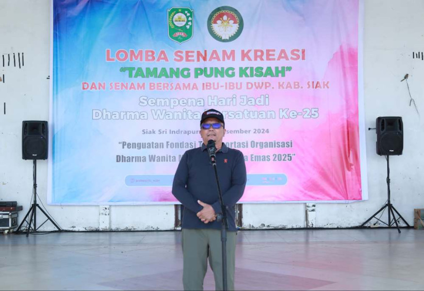 Sempena Hari Jadi DWP Ke-25, Sekda Arfan Buka Lomba Senam Kreasi