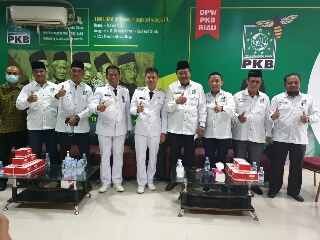 Usai Dilantik, Bupati dan Wakil Bupat Rohil Kunjungi Kantor PKB Riau 