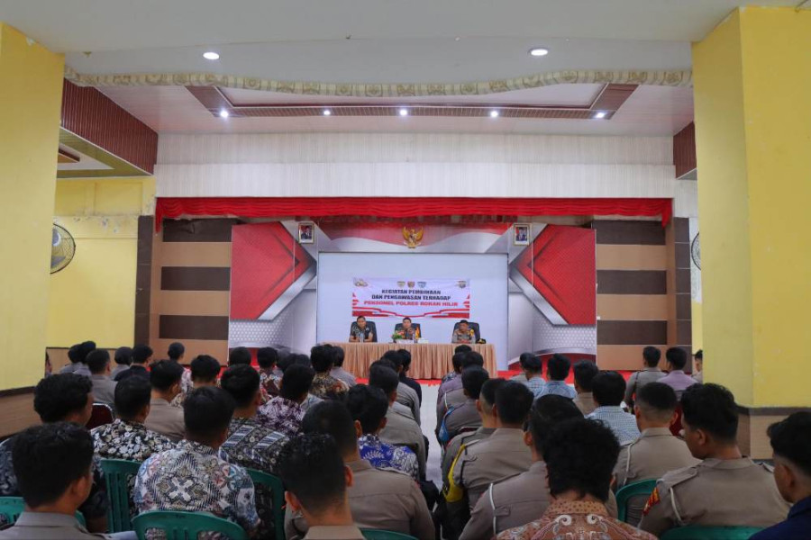 Cooling System Pilkada, Kapolres Rohil Beri Pembinaan dan Pengawasan Personel