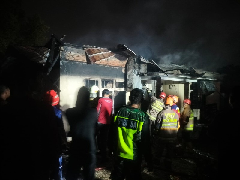 Kebakaran Rumah di Jalan Sentosa Pekanbaru, Satu Orang Meninggal Dunia