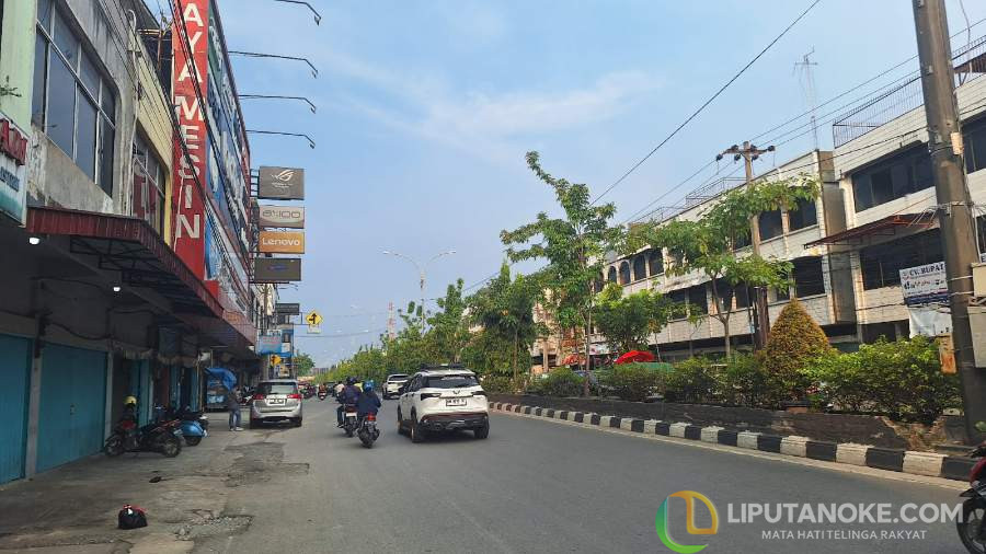 Sore Hari Jalan Nangka Pekanbaru Tiba-tiba Sepi Pengendara, Kok Bisa?