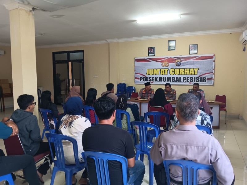 Polsek Rumbai Pesisir Gelar Jumat Curhat, Ini Keluhan dari Warga