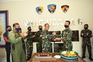 Secara Sederhana, Hut Ke-5 Wing 6 Lanud Rsn Gelar Acara Syukuran