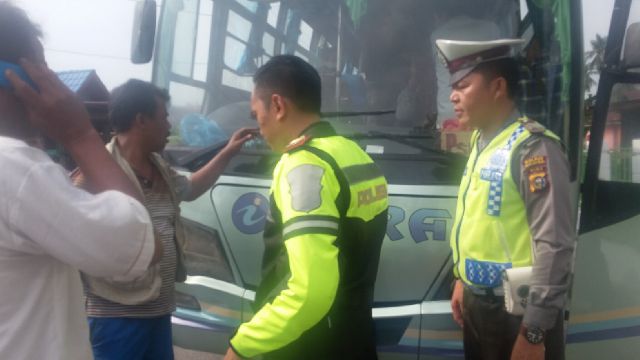 Polsek Bangko Amankan 2 Bus Plat BK