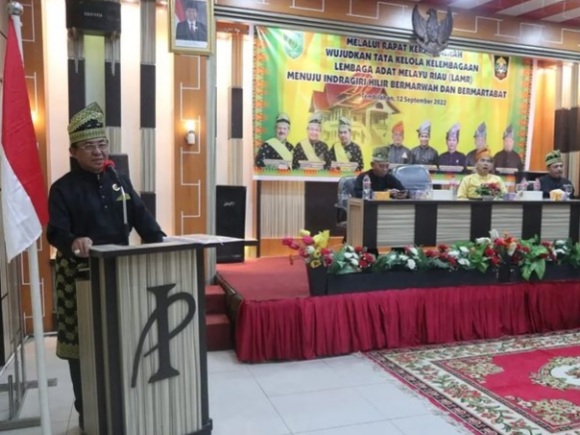 Bupati Wardan Buka Rakerda LAMR Inhil