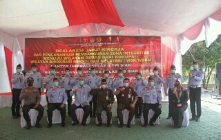 Sekda Siak Hadiri Deklarasi Janji Kinerja & Pencanangan Pembangunan Zona Integritas 