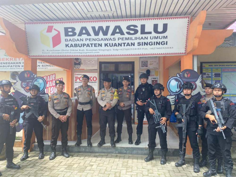 Sat Samapta Polres Kuansing Gelar Patroli Gabungan Cipta Kondisi Pilkada Serentak 2024